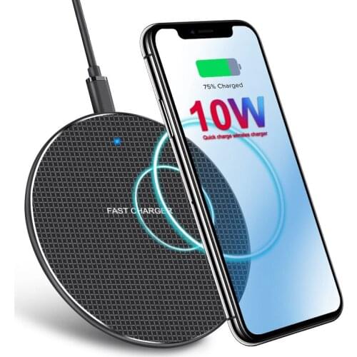 Slim 10W Wireless Charger Pad Fast Wireless Charging Charger Multi Color Lovely Phone Charger for iPhone Samsung Huawei Xiaomi 9