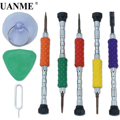 UANME 8pcs 1 Sets Opening Repair Tools Laptop Phone & Screen Disassemble Tools Set Kit For iPhone For iPad Cell Phone Tablet PC