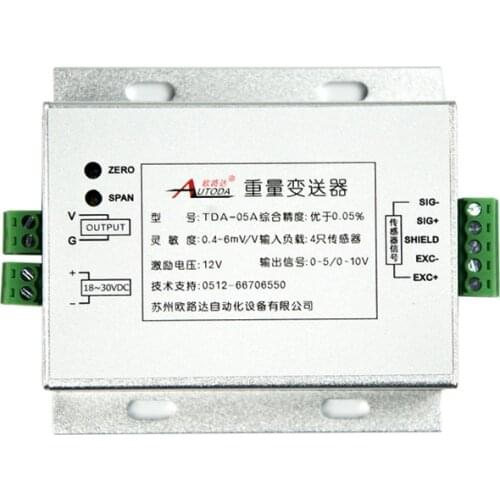 TDA-05 load cell weight transmitter weighing pressure- sensor module signal 0~10V
