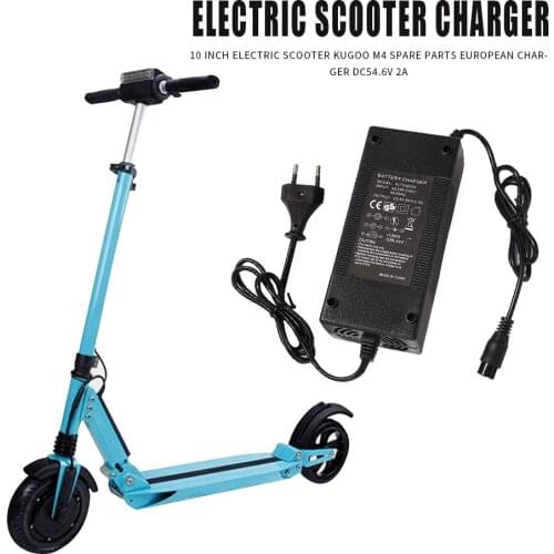 10 inch Electric Scooter Charger Scooter Power Fast Charging Adapter E-scooter DC 54.6V 2A Battery Charger for Kugoo M4 EU Plug