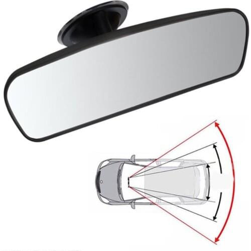 Wide-angle Car Rear Mirror Interior Rear View Mirror With PVC Sucker Rearview Mirror Auto Convex Curve Car-styling
