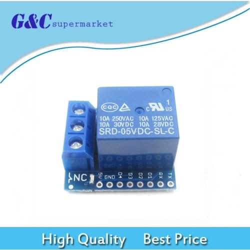 10PCS One Channel For Wemos D1 Mini Relay Module For Arduino ESP8266 Development Board For Wemos D1 Mini Relay Shield
