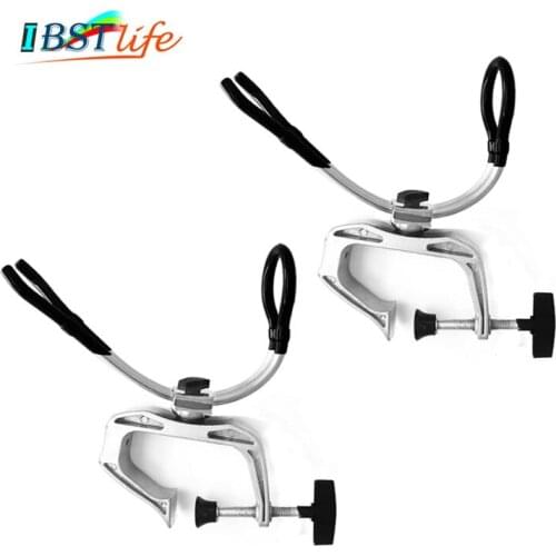 2PCS Fishing Rod tacks Holders Adjustable Removable 360 degree Kayak Boat Support Pole stand Bracket