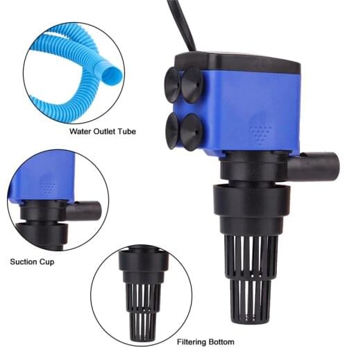 3 In 1 Internal Aquarium Filter Pump Head Multifunctional Fish Tank Filter Air Pump Water Circulation Surf for Coral Fish Tank
