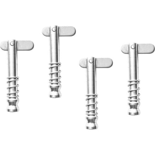 4pcs Boat Bimini Top Quick Release Pin 1/4 inch 6mm with Spring