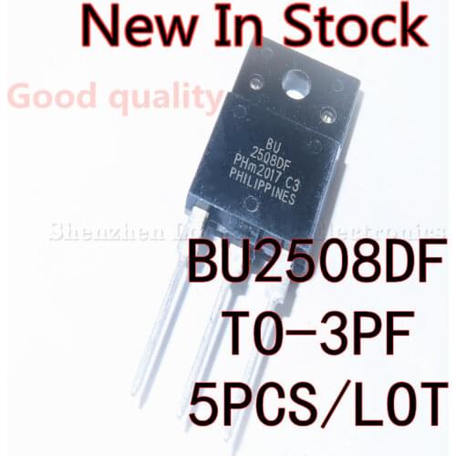 5PCS/LOT In stock BU2508DF TO-3PF NPN Transistor Line Tube Power Supply Tube 1500V 8A Quality Assurance