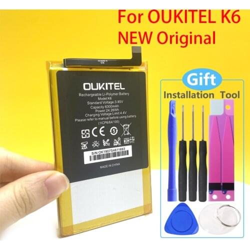 NEW Original 6300mAh For Oukitel K6 Battery Phone In Stock High Quality Battery
