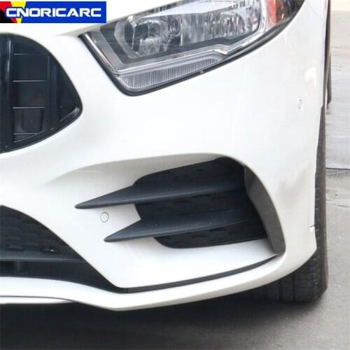 Car Styling Front Bumper Spoiler Trim Strip Decoration For Mercedes Benz A Class W177 A180 A200 2019-2021 Exterior Accessories