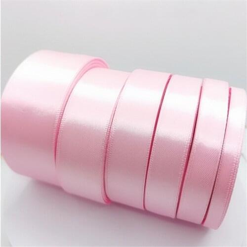 25Yards 6mm 10mm 15mm 20mm 25mm 40mm 50mm Pink Satin Ribbons Christmas Wedding Birthday Party Decoration Gift Wrapping Ribbons