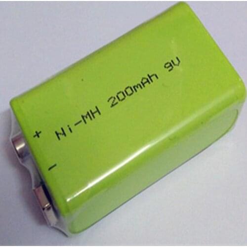 Free shipping by DHL Fedex wireless microphone battery Ni mh Ni-MH 9V 200mAh rechargeable battery 9V Multimeter battery 150pcs