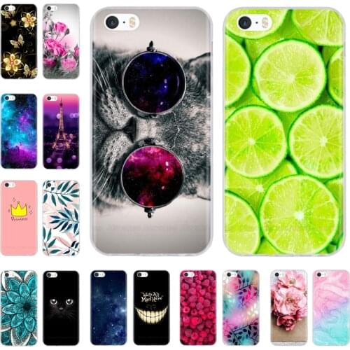 Silicone Phone Case for iPhone 5s Cases for iPhone 7 8 Cover Soft Print Cartoon Tpu Back Cover for Iphone 8 se 5 5s Pop Shell