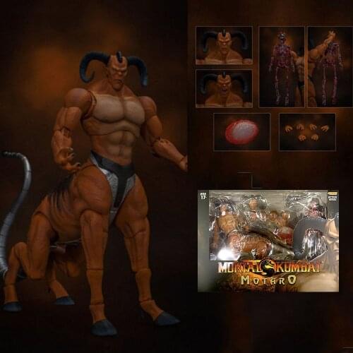 DCMK05 Storm Toys 24cm Mortal Kombat Series Full Set Action Figure Doll with Bloody Skeleton Skull Body Toy