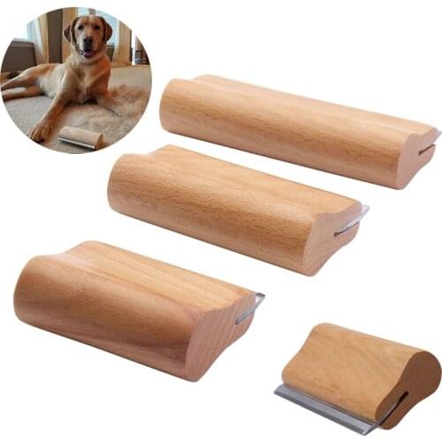 Wood Groom Brush Professional Dog Cat Wooden Groomer,Comfortable and effortless Ergonomic Design Pet Comb,Pet hair removal