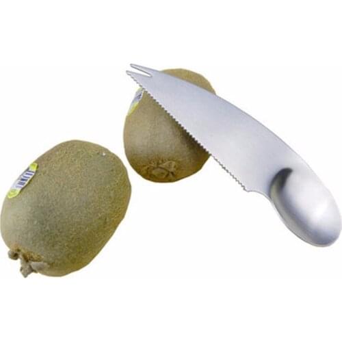 Stainless Steel Kiwi Easy Peeler Cutter Knife Fruit Pulp Spoon Kitchen