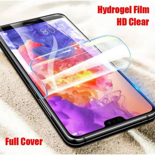 9D Full Cover HD Clear Hydrogel Film for Huawei P9 P10 Plus P20 P30 Pro / Lite P40 Lite Screen Protector Not Tempered Glass