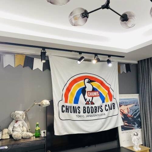 Ins Ourdoor Camping Stripe Penguins Tapestry Wall Hanging Bohemian Beach Mat Polyester Blanket Yoga Mat Carpet