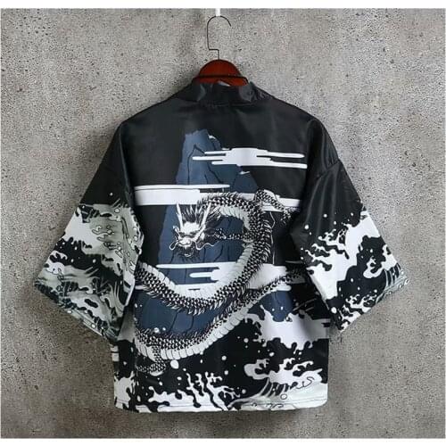 Japanese kimono cardigan men haori yukata male samurai costume clothing kimono jacket mens kimono shirt yukata men kimono new