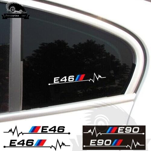 2pc car window glass sticker car body decal for BMW E28 E30 E34 E36 E37 E38 E39 E46 E60 E61 E62 E87 E90 E91 E92 F10 F20 F30 F31