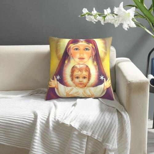 Madonna And Baby Jesus pillowcase printed cushion cover sofa waist pillow pillow cover