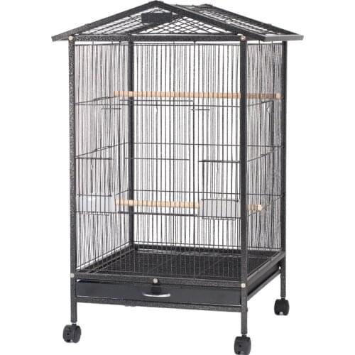 New Large Parrot Bird Cage Play Top Pet Metal Cockatiel Macaw Cockatoo Crate House Bird Supplies use for indoor