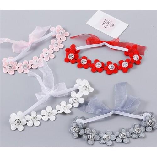 Cute Girls Kids Headband Flower Girls Toddler Floral Hair Bands Baby Headbands Turban Newborn Haarband Baby Hair Accessories