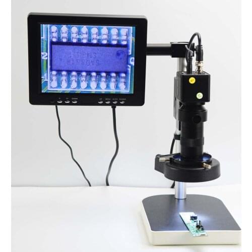 8 inch Electronic Microscope AV Interface Digital Magnifying Glass Cell Phone Repair Inspecition Magnifier LED Industrial Camera