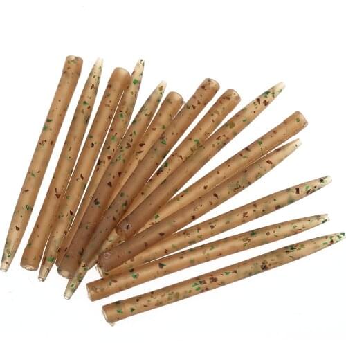 30pcs/50 pcs 54mm Anti Tangle Rubber Sleeves Connect with Fishing Hook Carp Coarse Fishing Accessories