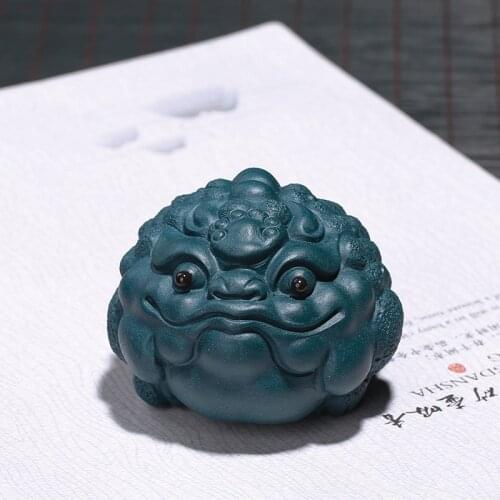 Yixing Tea Pet Play Furnishing Articles Ore Mud Toad Toy Teaware