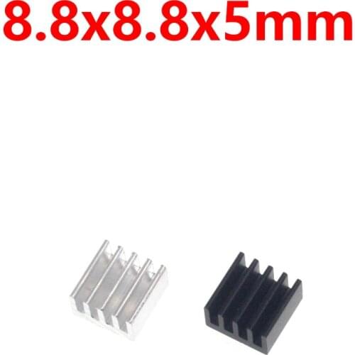 10pcs/lot 8.8*8.8*5MM High Quality Heatsink Cooler for Computer Fan Cooling Heat Tools Aluminum Heatsink Heat Sink