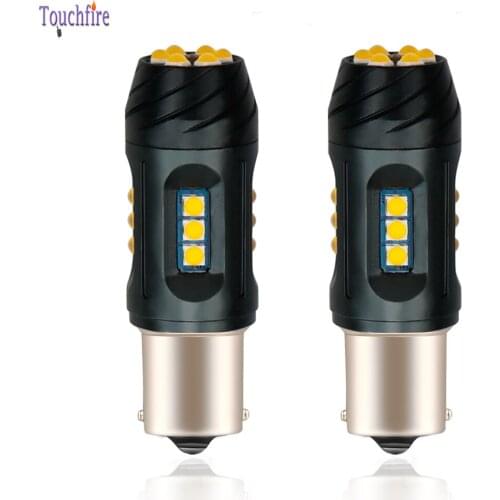 2PCS 1156 P21W BA15S PY21W T20 7440 W21W Car Bulb 3030smd 12/24V Canbus No Error No Hyper Flash Turn Signal Reverse Amber White