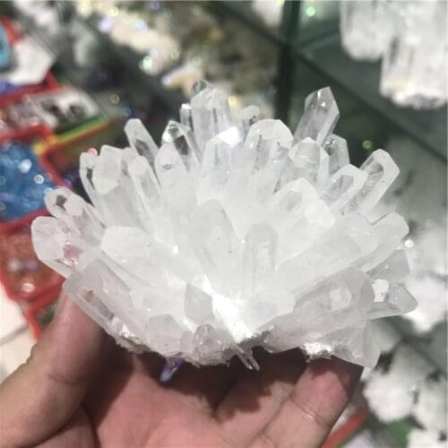 400-700g Quartz Crystal Clear Quartz Cluster Brazil Natural Quartz