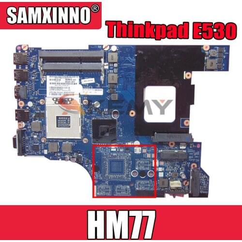 For Lenovo Thinkpad E530 E530C Laptop Motherboard FRU 04Y1181 QILE2 LA-8133P HM77 100% Working