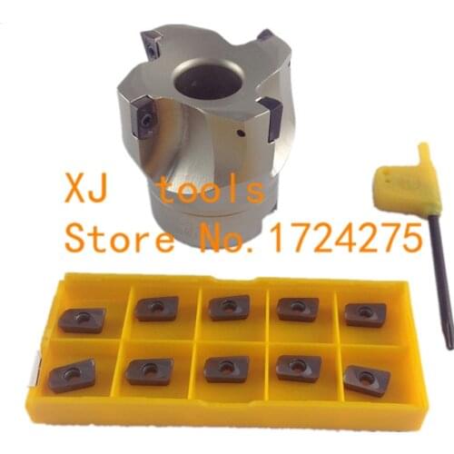 Hot Sale 1PCS BAP300R 40/50/63 22 4F Flute Face End Mill Flat Cutter +10pcs APMT1135 Carbide Inserts APMT 1135 PDER