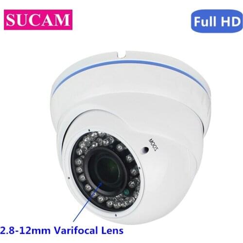 SUCAM 1920-1080 Full HD IP Camera 2MP 2.8-12mm Varifocal Lens Video Surveillance Security CCTV IP Camera 2MP ONVIF For House