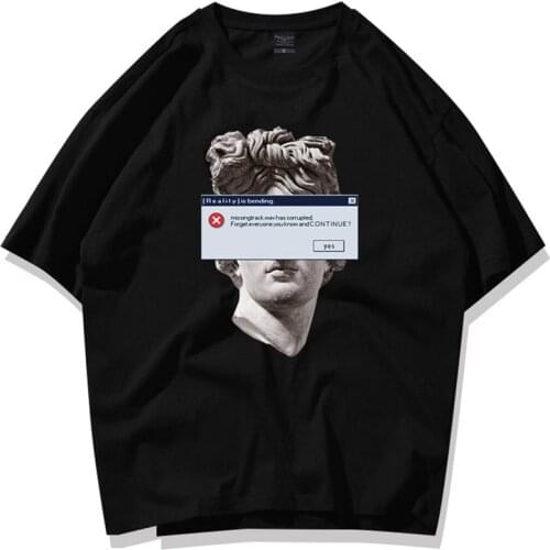 April MOMO 2021 Men INS Fashion Funny Printing T Shirts Tees Male Casual Loose Style Oversized Summer Short Sleeved T Shirts Men