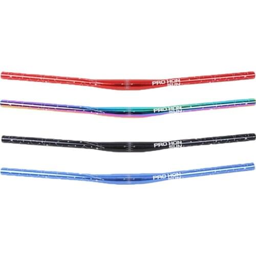 Aluminum Alloy MTB Bike Horizontal Handlebar AM XC DH downhill Racing Bike one-shaped Handlebar Road Cycling Colorful Handleba