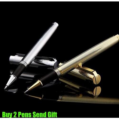 Fashion Design Luxury Flower Printing Metal Roller Ballpoint Pen Office Executive Business Pen Buy 2 Pens Send Gift