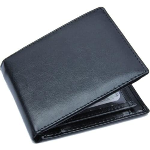 Mens PU Leather Vintage Short Wallet Credit Card Holder Bifold Business Purse 77HE