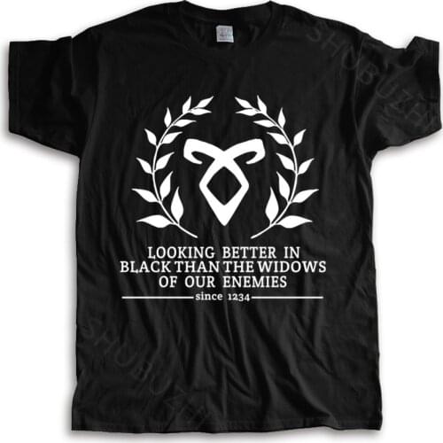 New arrived men t-shirt summer Shadowhunter Motto T Shirt Adult New Arrival Tshirts many color tops fashion unisex tees