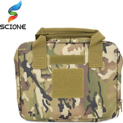 Portable Hunting Pistol Carry Bag Outdoor Military Tactical Pistol Handle Bag Oxford Durable Padded Holder Case XA763Y