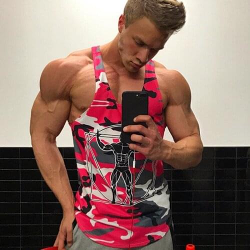 Strong and handsome men vest camouflage sleeveless shirt boy the gym exercise sweater vest singlet jogger brand clothing