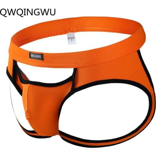 Sexy Underwear Men Briefs Thongs Mens Underwear Open Butt Sexy Underpants Mens Briefs Thong ropa Interior Hombre Panties