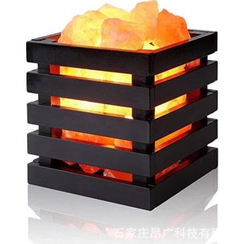 Modern Crystal Rock Night Light Dimming Natural Himalayan Salt Lamp Air Purify Bedroom Bedside Night Table Lamp EU/US/UK plug