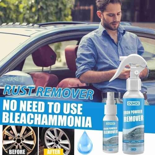 30ml Car Rust Remover Spray Metal Chrome Paint Car Cleaning Super Rust Remover Iron Powder Maintenance Maintenance Car L8B9