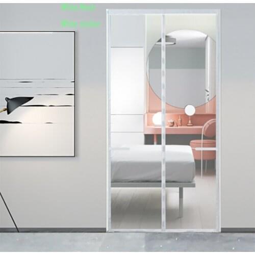 Fiberglass Magnetic Screen Door Summer Anti-mosquito Curtain Insect Fly Bug Net Automatic Closing Door Screen