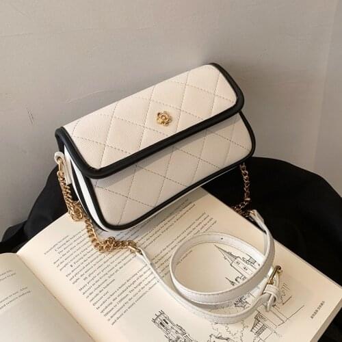 Crossbody Bag Womens Summer 2021 New Fashion Rhombus Chain Bag All-Match Shoulder Small Square Bag Handbag Tote Bag