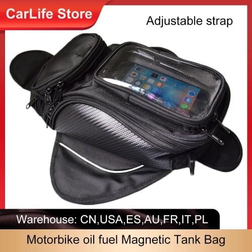 Motorbike Tank Bag Strong Magnet Slanting Single Shoulder Bag Travel Bag Waterproof Bag Motorcycle Equipment