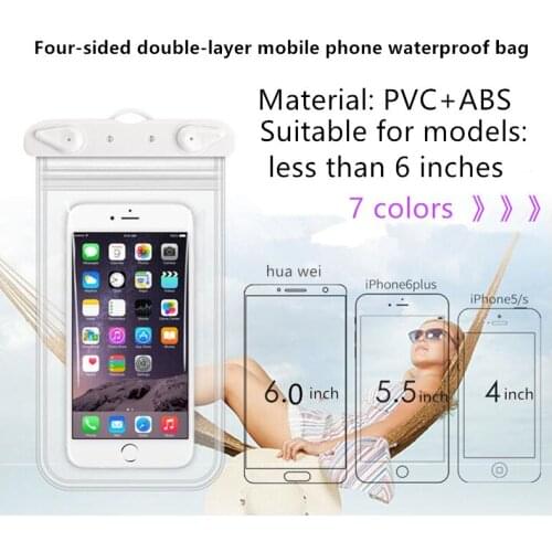 JDENKE Swimming Phone Bags Diving Waterproof Case Swim 3.5 to 6.0 Inch Waterproof Cell Phone Dry Bag Storage Drifting Sport Bags