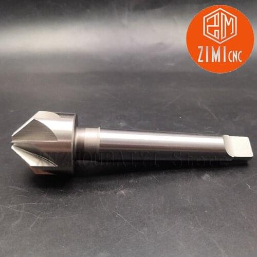 45*90° multi-blade chamfer drill high-speed steel countersink drill taper shank metal chamfering tool
