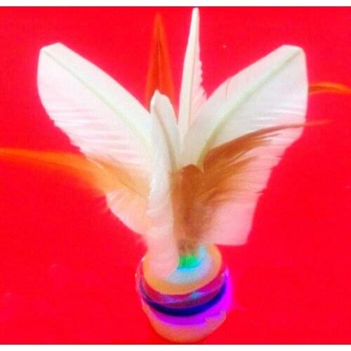Lighting Shining Feather Shuttlecocks Kicking Kids Foot Sports Toy Playing Games Chinese Jianzi Outdoor Sport Kid Child Toy